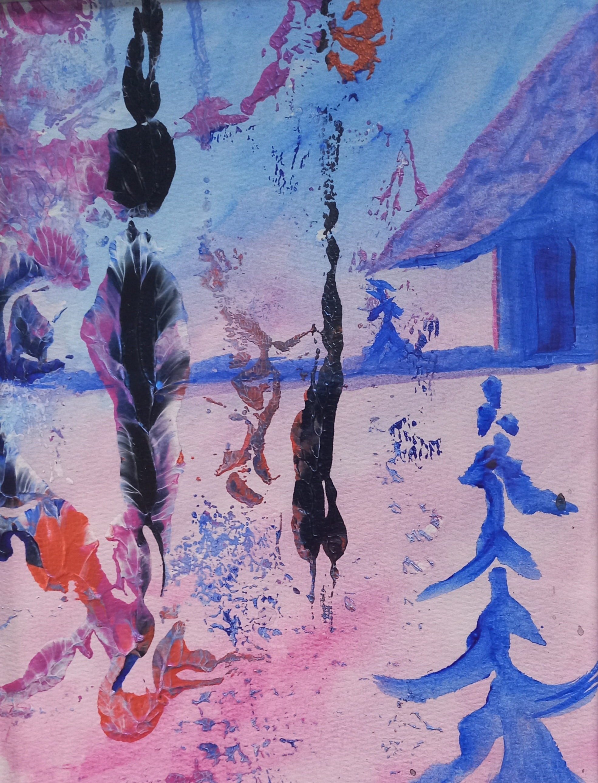 Untitled V — Mixed Media by Kelly Christensen